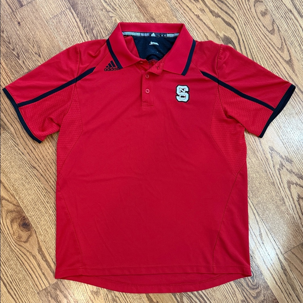 North Carolina State Wolfpack Adidas Polo Shirt. Size Large. Like New Condition.